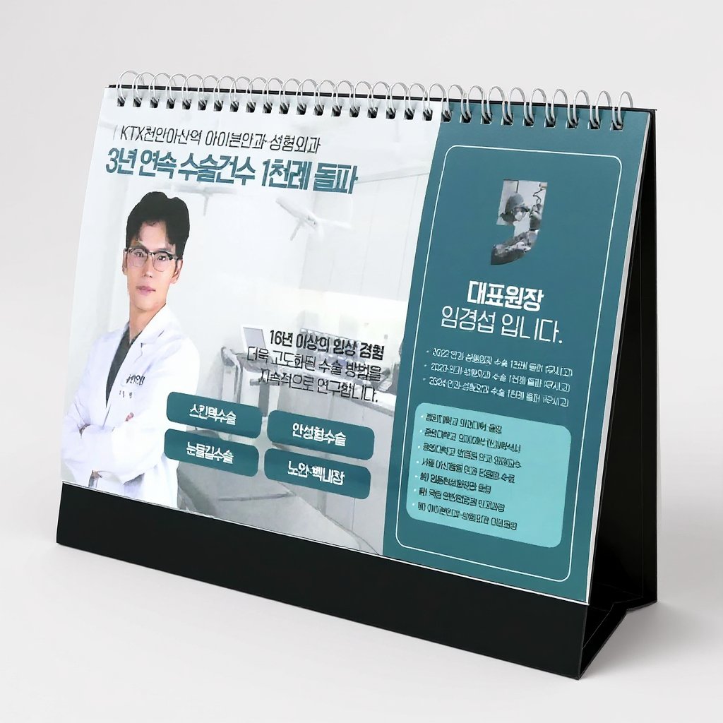IBONECLINIC 아이본클리닉 의료진 사진 탁상달력 인쇄 제작 (판촉물) 4