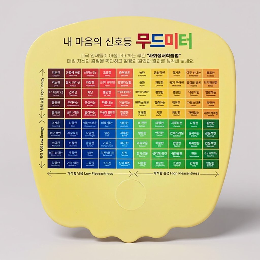 토론하는 아이들 학원 부채 인쇄 제작 (판촉물) 2