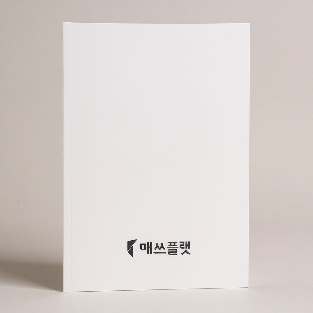 매쓰플랫 화이트 문구 세트 노트 인쇄 제작 (판촉물) 3