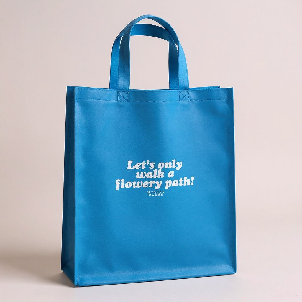 Let's only walk a flowery path 부직포가방 인쇄 제작 (판촉물) 2
