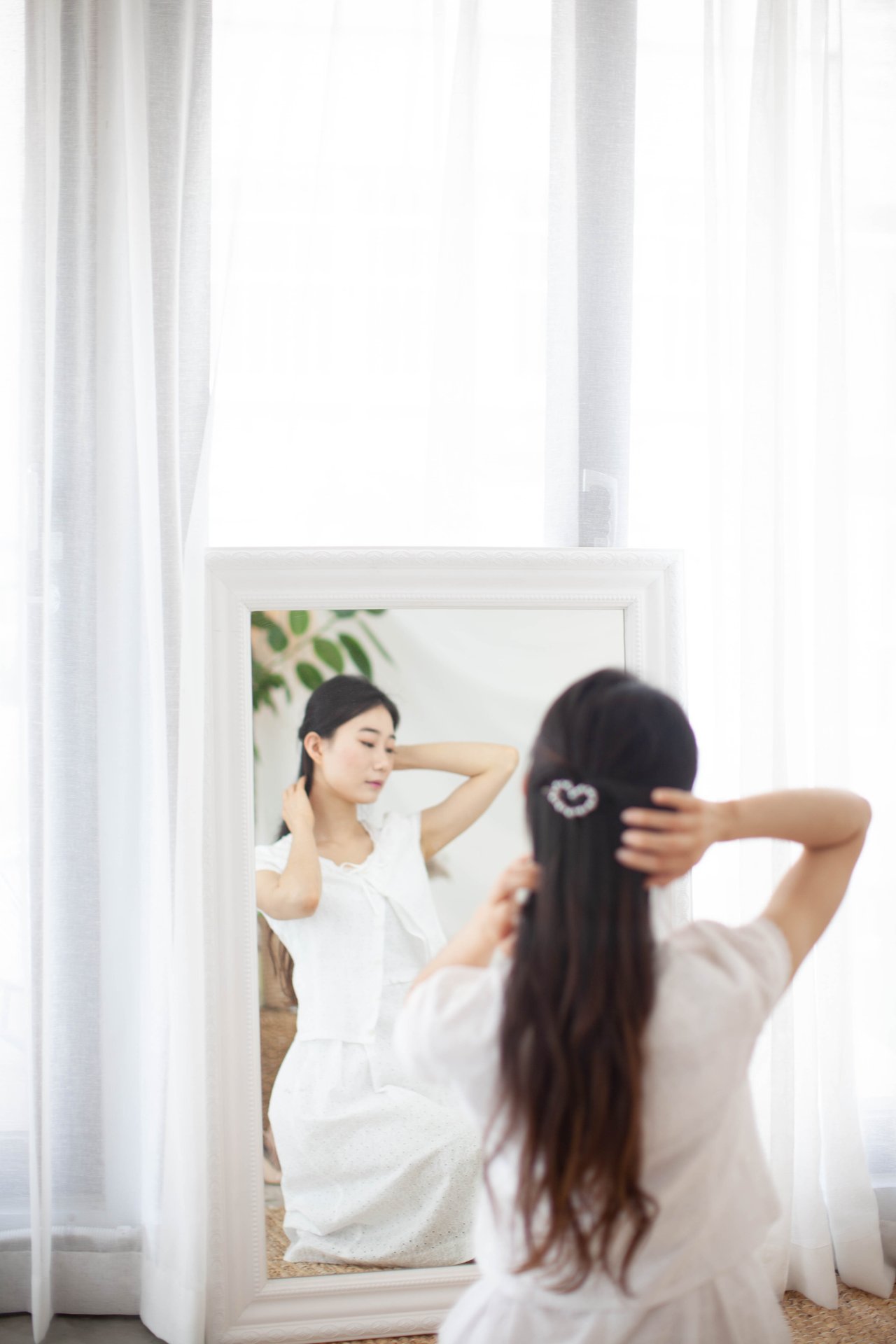 발레리나 거울 인물 촬영 2