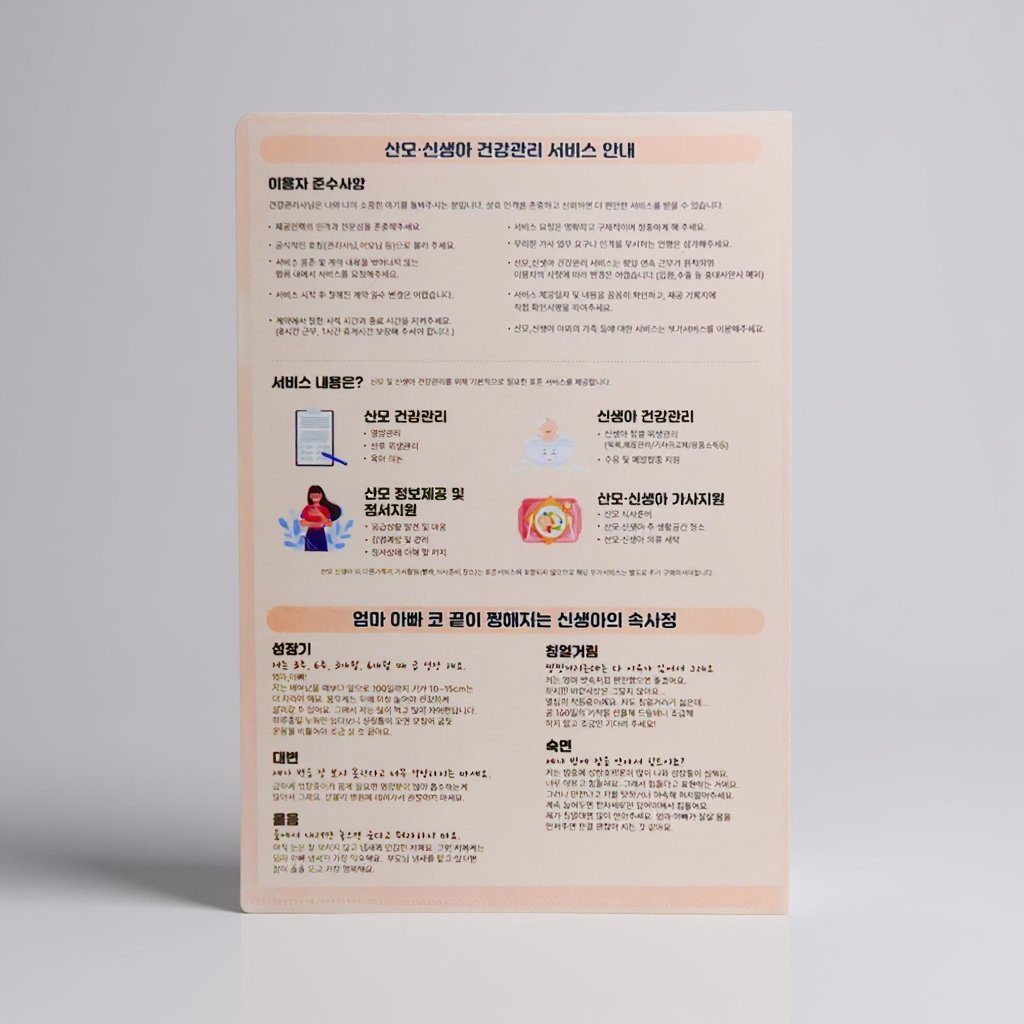 fm 산후도우미 fm케어 L자화일 인쇄 제작 (판촉물) 2