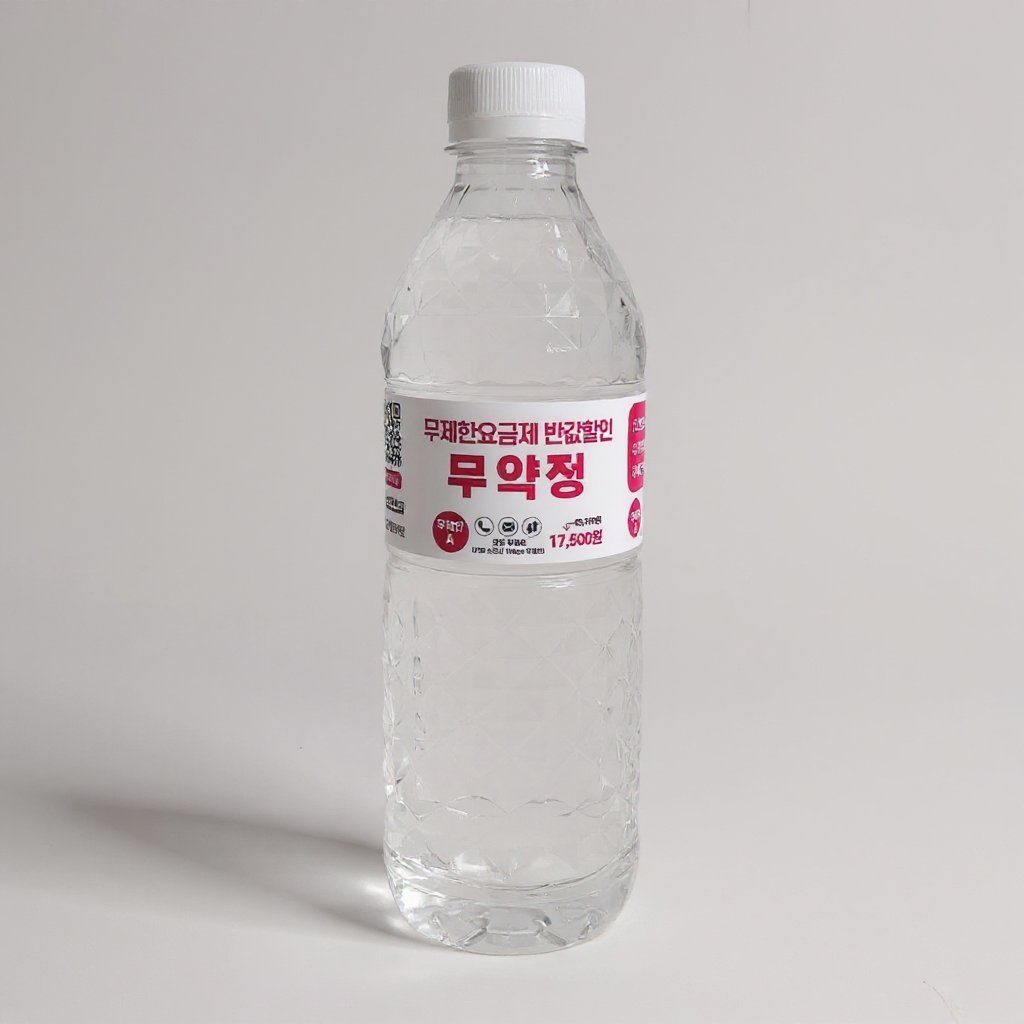 무제한 요금제 핑크 라벨 생수 인쇄 제작 (판촉물) 2
