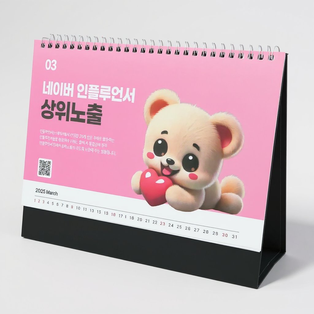 Your Vision Our Marketing 곰돌이 캐릭터 wacus 탁상달력 인쇄 제작 (판촉물) 2