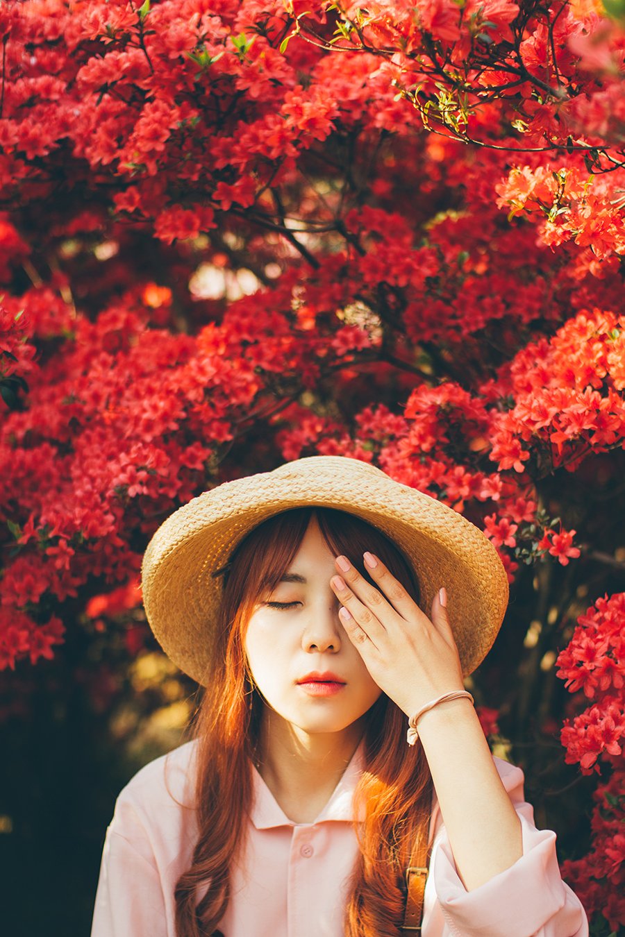 봄 정원 철쭉 인물 촬영 8