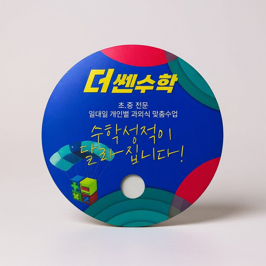 더쎈수학 학원 부채 인쇄 제작 (판촉물) 2