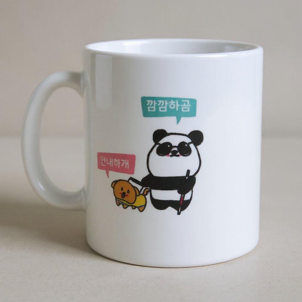 경기도시각장애인복지관 캐릭터 머그컵 인쇄 제작 (판촉물) 2
